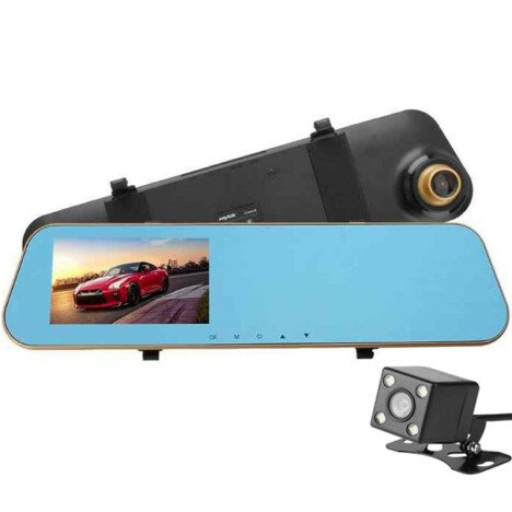 Camera Auto Oglinda iUni Dash N8, Dual Cam, Display 4.3 inch, Full HD, Night Vision, WDR, 140 grade,